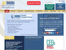 Tablet Screenshot of namimass.org